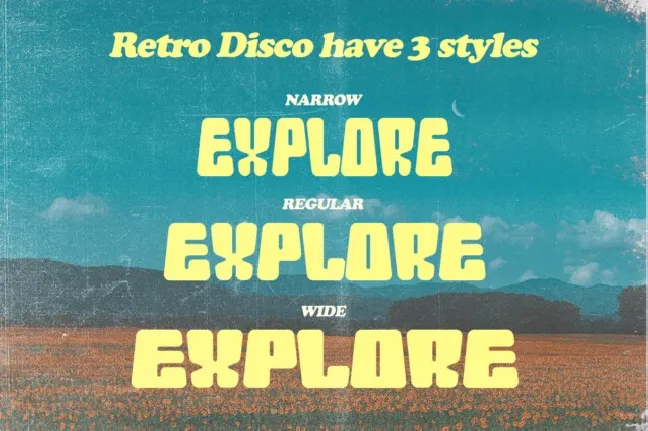 Retro Disco font