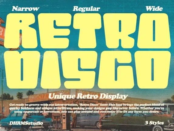 Retro Disco font