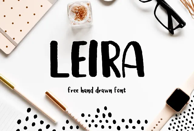 Leira Handdrawn font