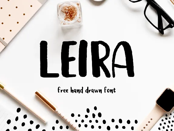 Leira Handdrawn font