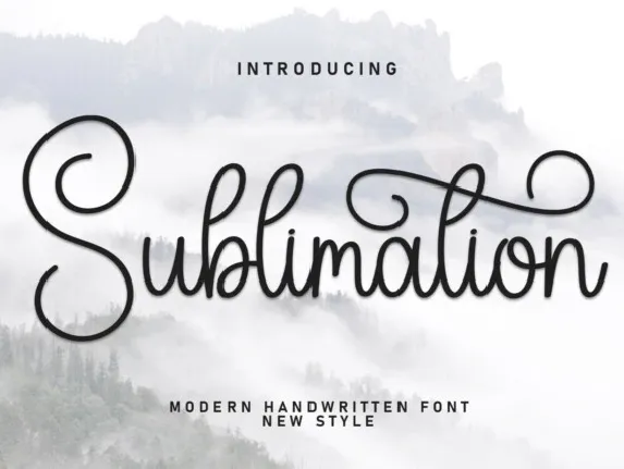 Sublimation Script font