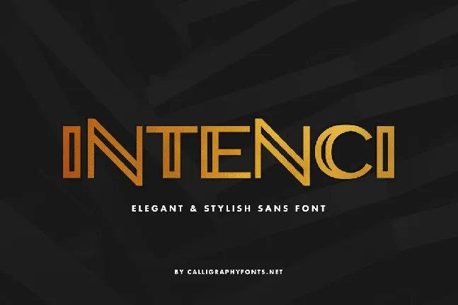 Intenci Demo font