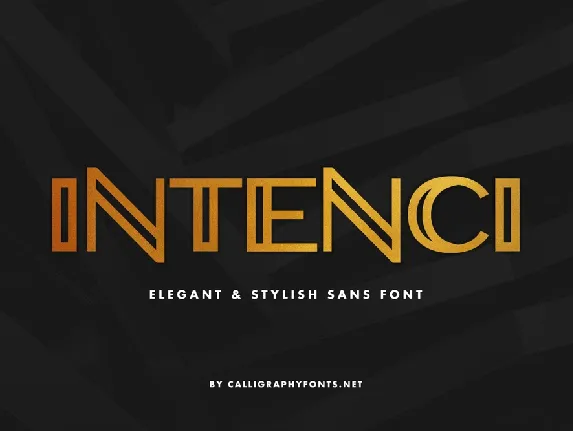 Intenci Demo font