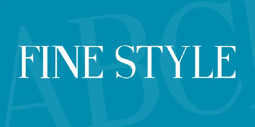 Fine Style font