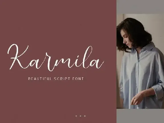 Karmila Calligraphy font