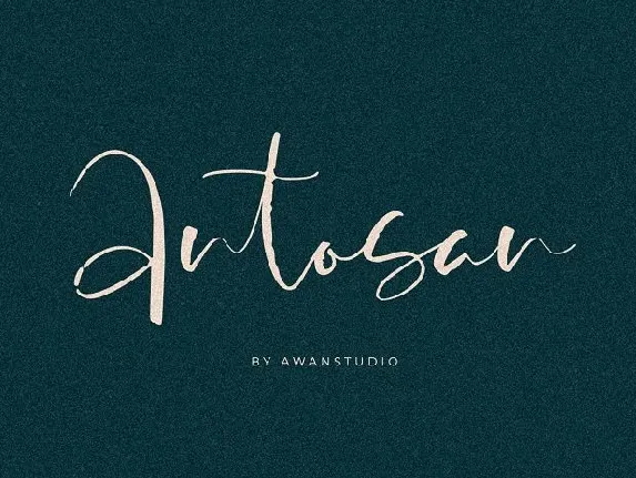 Antosan Script font