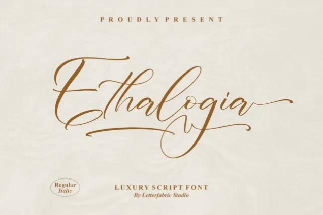 Ethalogia font