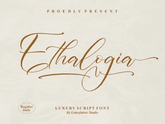 Ethalogia font