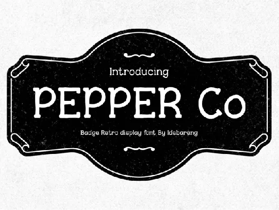 PEPPER Co font