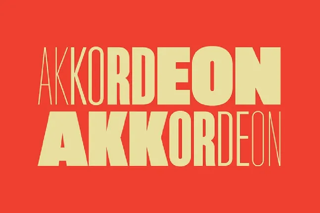 Akkordeon Family font