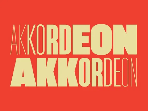 Akkordeon Family font