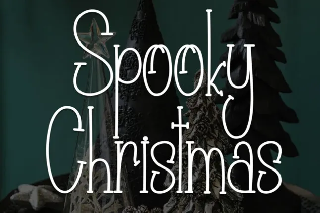 Spooky Christmas Display font