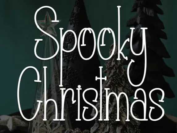 Spooky Christmas Display font