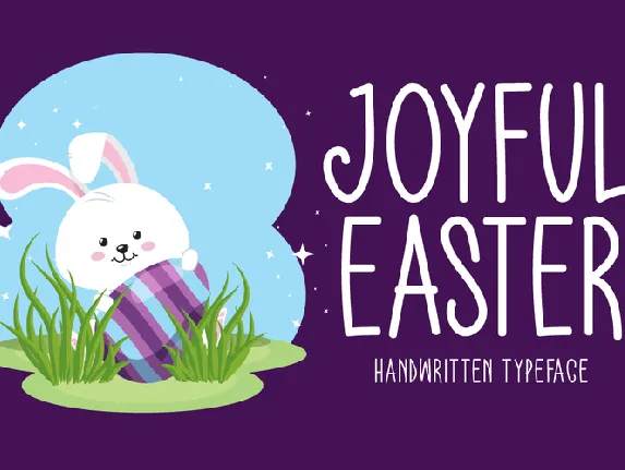 Joyful Easter font