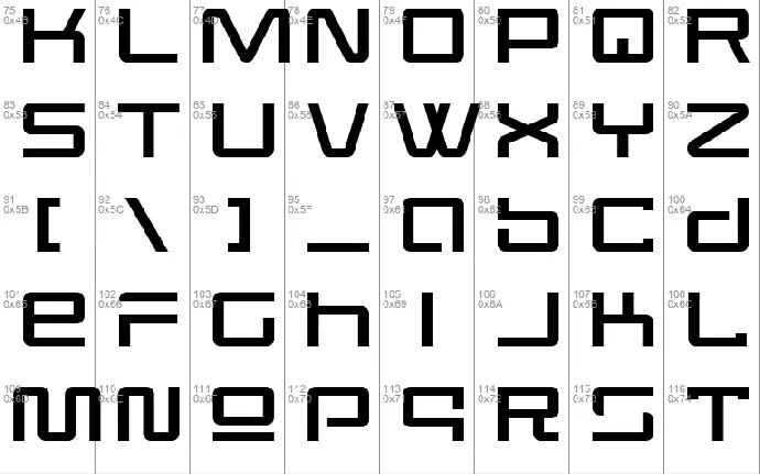 Wormbox font