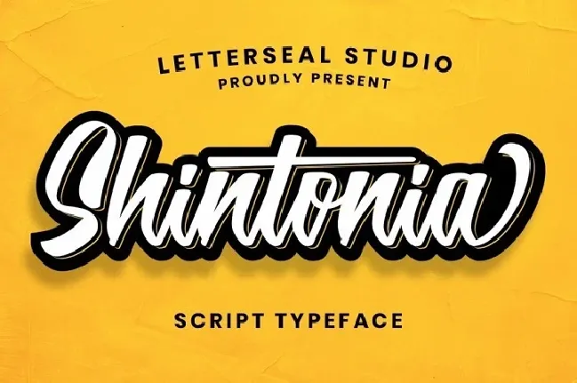 Shintonia Bold Script font