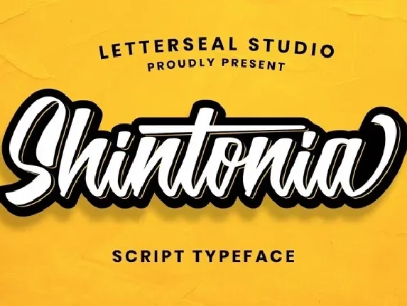 Shintonia Bold Script font