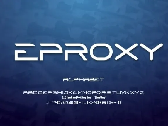 Eproxy font