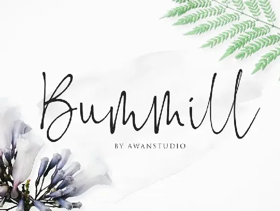 Bummill Signature font