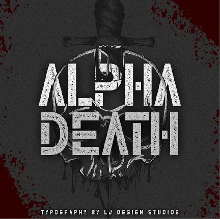 Alpha Death Typeface font