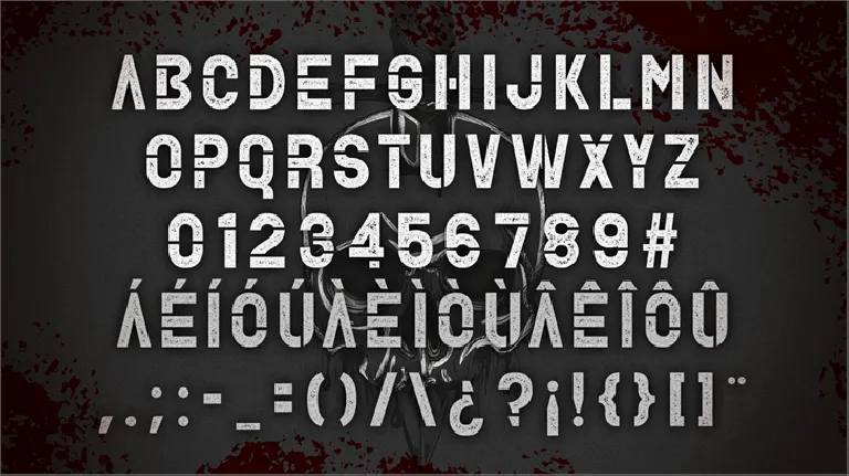 Alpha Death Typeface font