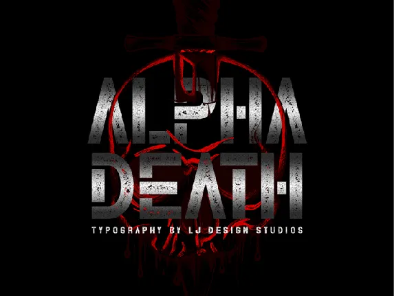 Alpha Death Typeface font