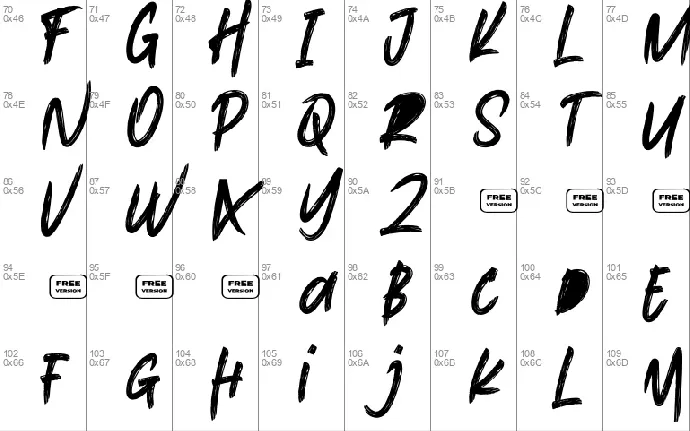 Stickyrans Free Trial font