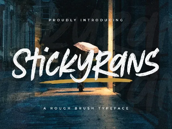 Stickyrans Free Trial font