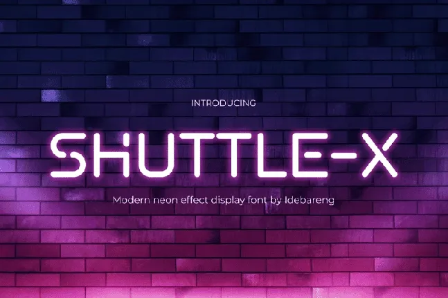 SHUTTLE-X font