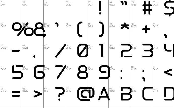 SHUTTLE-X font