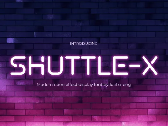 SHUTTLE-X font