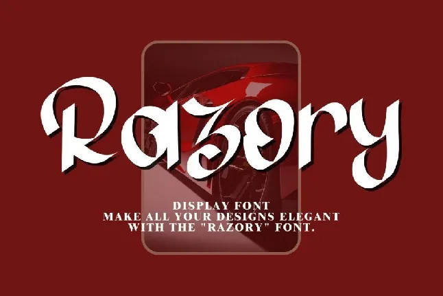 Razory - Personal Use font