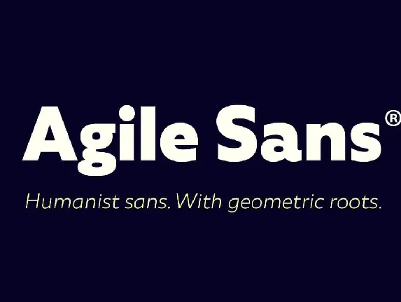 Agile Sans font