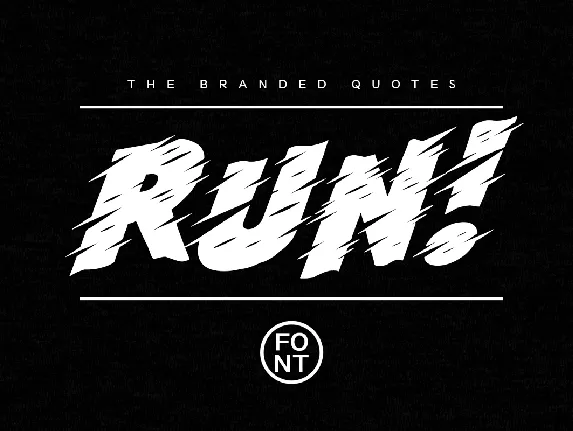 Run Typeface font