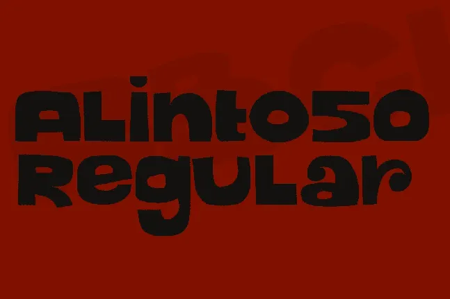 Alinto50 font