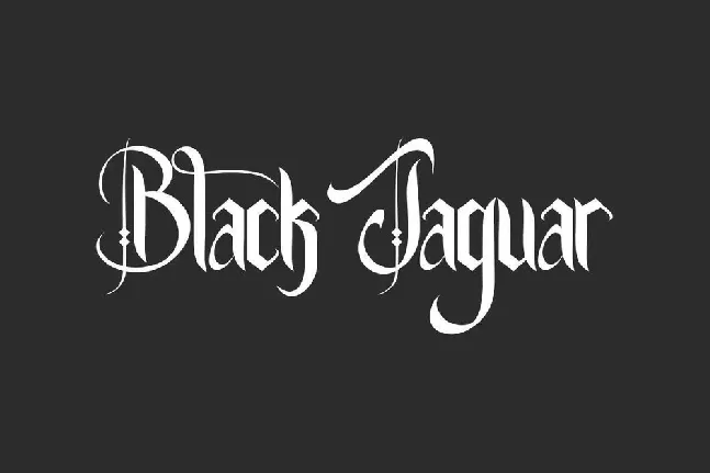 Black Jaguar font