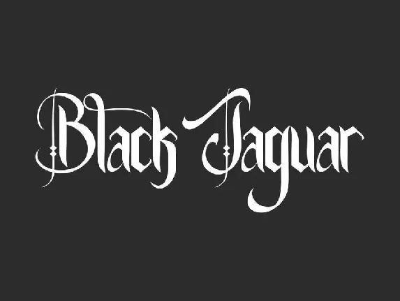 Black Jaguar font