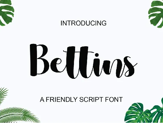 Bettins - Personal use font