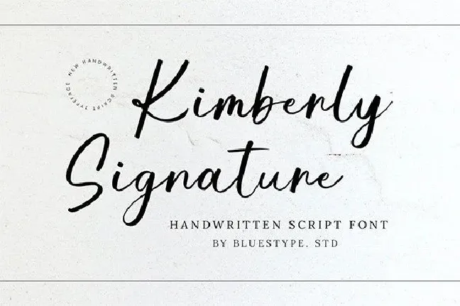 Kimberly Signature font