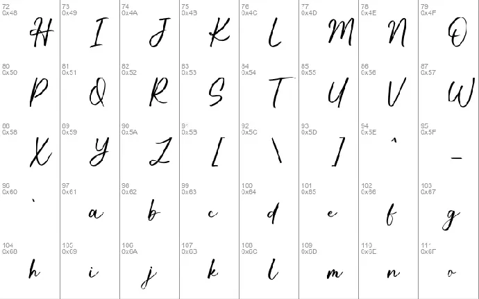 Kimberly Signature font