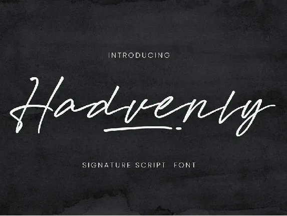 Hadvenly font