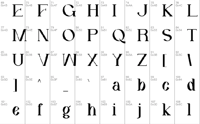 GHOAS font