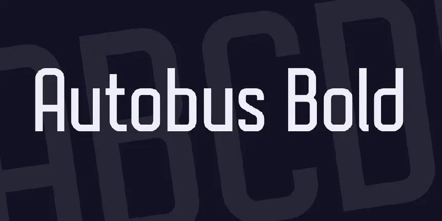 Autobus Bold font