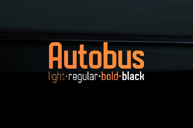 Autobus Bold font