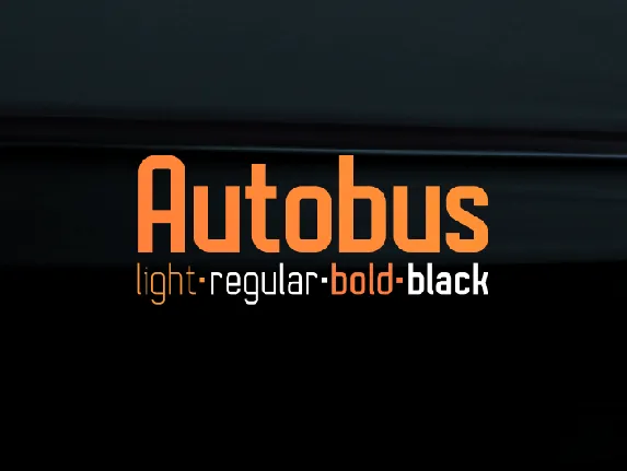 Autobus Bold font