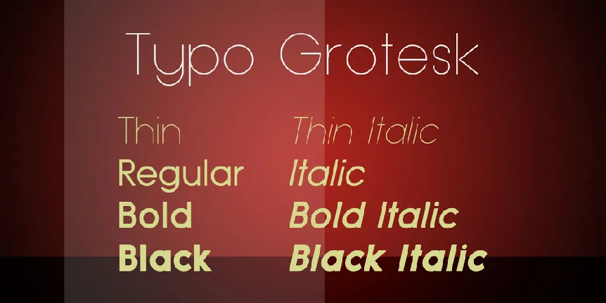 Typo Grotesk font