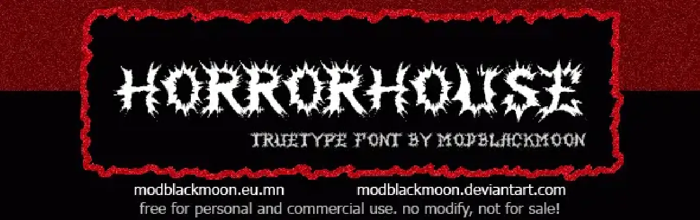 MB-HorrorHouse font