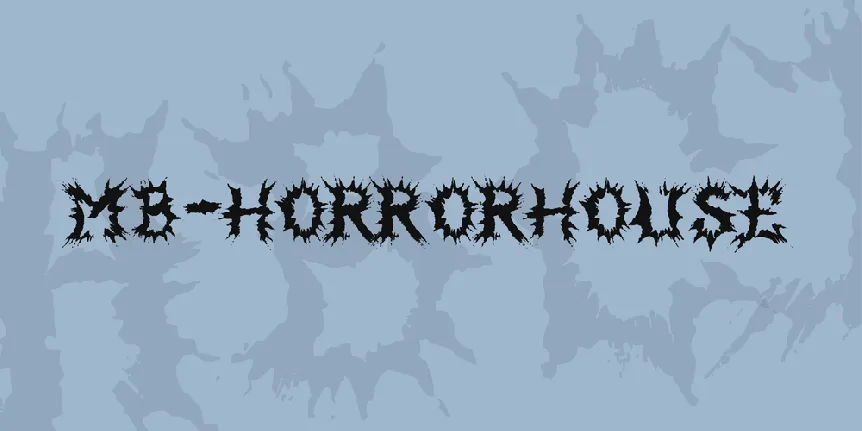 MB-HorrorHouse font