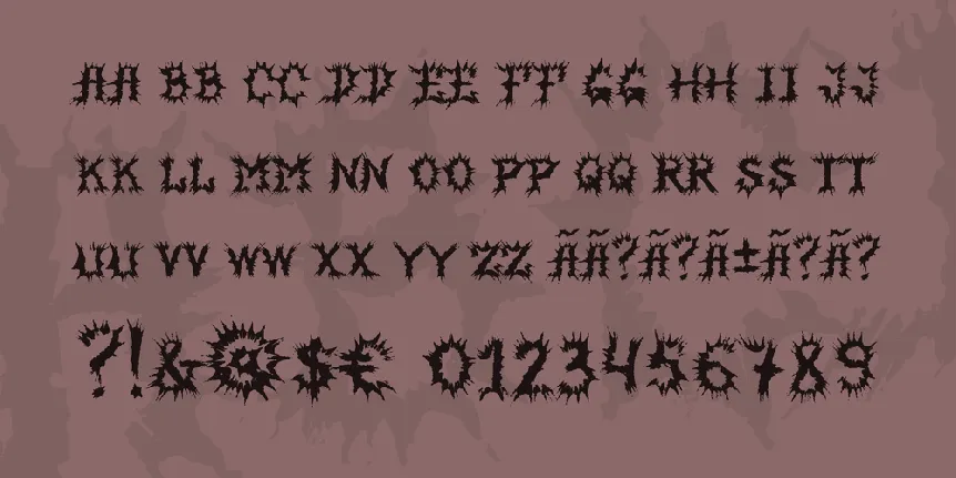 MB-HorrorHouse font