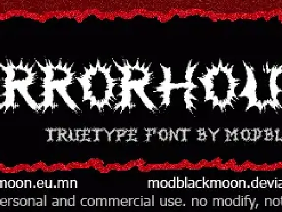 MB-HorrorHouse font